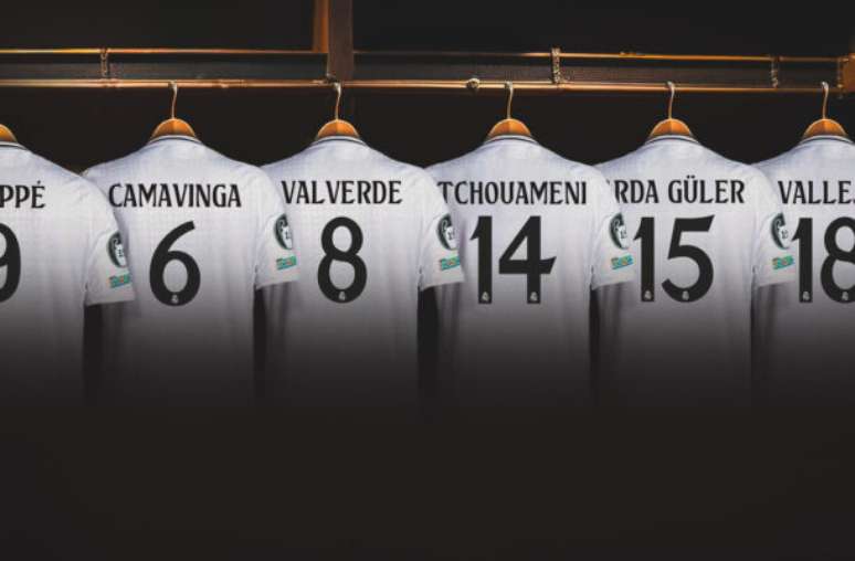 Real Madrid apresenta novidades na numeração do time –