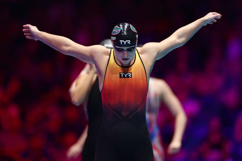 Katie Ledecky se prepara para encarar as Olimpíadas de Paris e ir em busca de mais um feito histórico