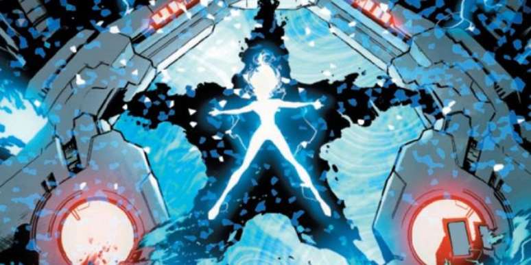 Vilão Midas usa America Chavez como fonte de poder para abastecer infraestrutura vital no novo Universo Ultimate (Imagem: Reprodução/Marvel Comics)