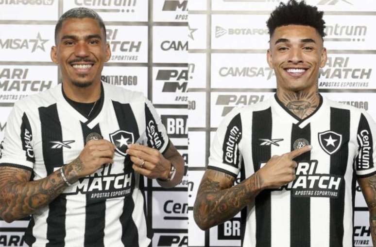 Allan e Igor Jesus apresentados pelo Botafogo – Fotos: Vitor Silva/BFR