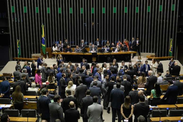 O plenário da Câmara dos Deputados