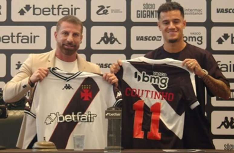 Coutinho foi apresentado nesta quinta-feira na sede Náutica do Vasco –