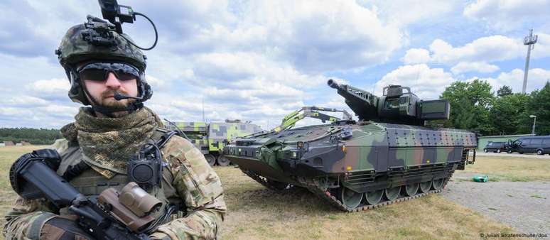 Blindado Puma, fabricado pela Rheinmetall: empresa é uma das maiores produtoras mundiais de munição e tanques