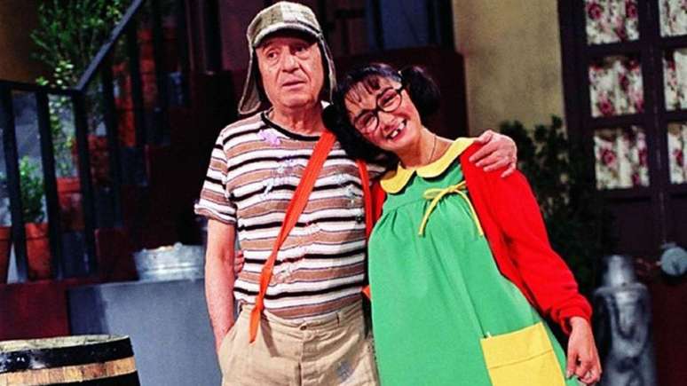 Chaves e Chiquinha em exibição original do seriado (Imagem: Divulgação/Televisa)