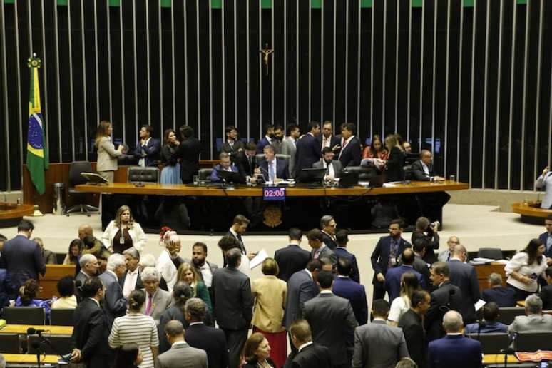 O plenário da Câmara dos Deputados