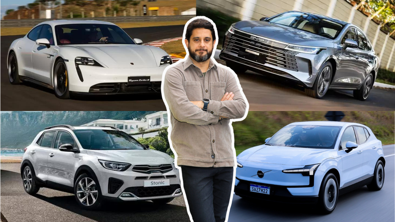 Marcelo Godoy, presidente da Abeifa, e as marcas mais vendidas: Porsche, BYD, Kia e Volvo