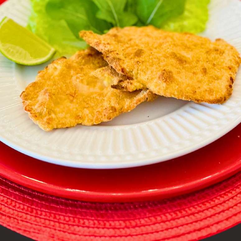  Frango à milanesa na Airfryer