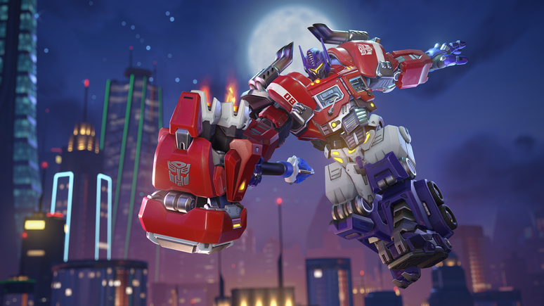 As skins de Transformers em Overwatch 2 são cheias de partes mecânicas móveis