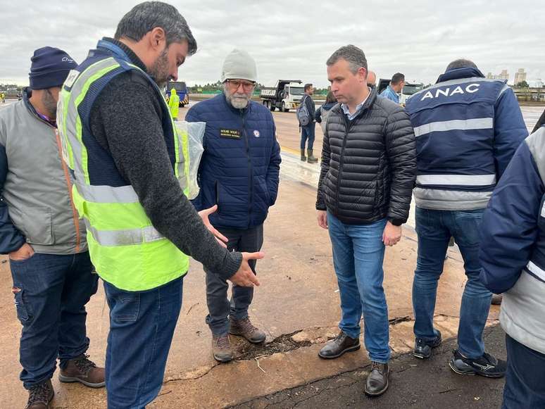 O Ministério Público Federal acompanhou a vistoria realizada no aeroporto