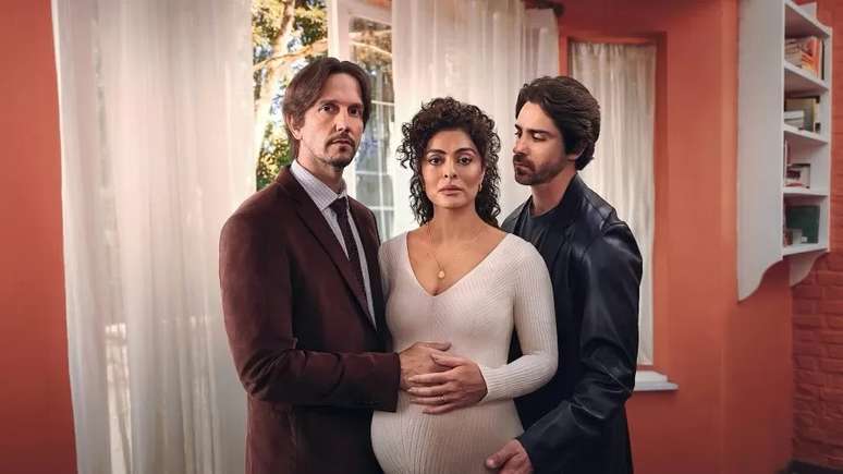 Vladimir Brichta, Juliana Paes e Felipe Abib, protagonistas de 'Pedaço de Mim', da Netflix