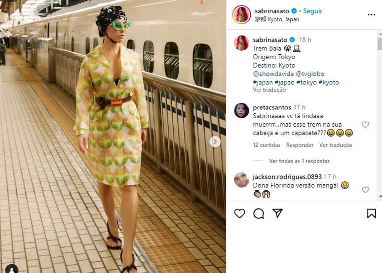 Look de Sabrina Sato rendeu diversos comentários 