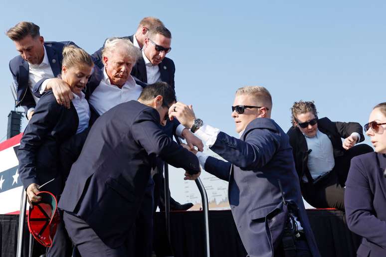 Donald Trump sofreu atentado no sábado, 13