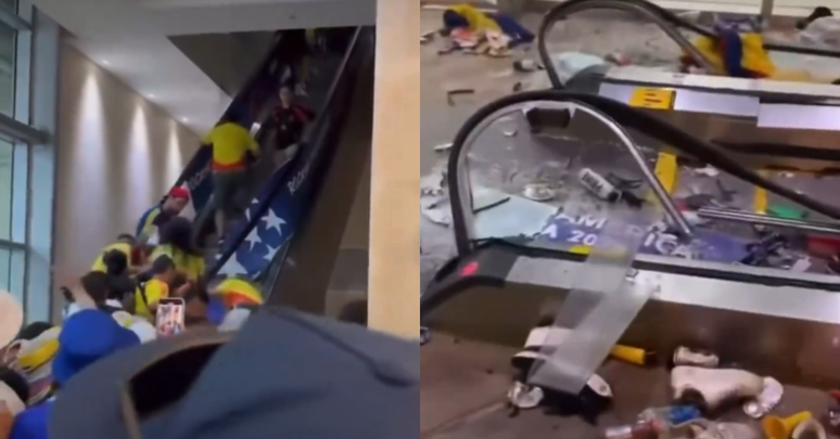 Torcedores que iam assistir a final da Copa América causam confusão na entrada de estádio 