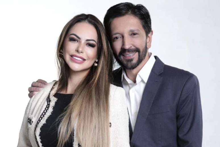 Ricardo Nunes e sua esposa, Regina Carnovale