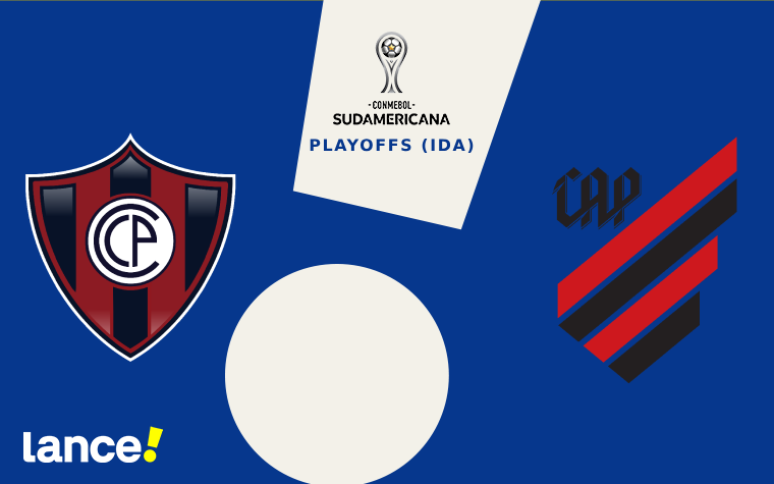 Athletico-PR visita o Cerro Porteño no jogo de ida dos playoffs da Copa Sul-Americana, nesta quinta-feira  Arte/Lance!