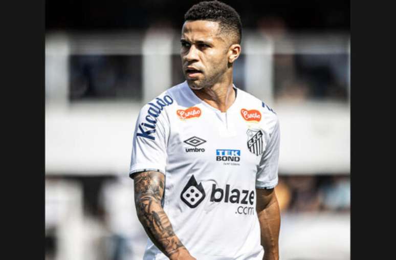 Serginho em ação pelo Santos –