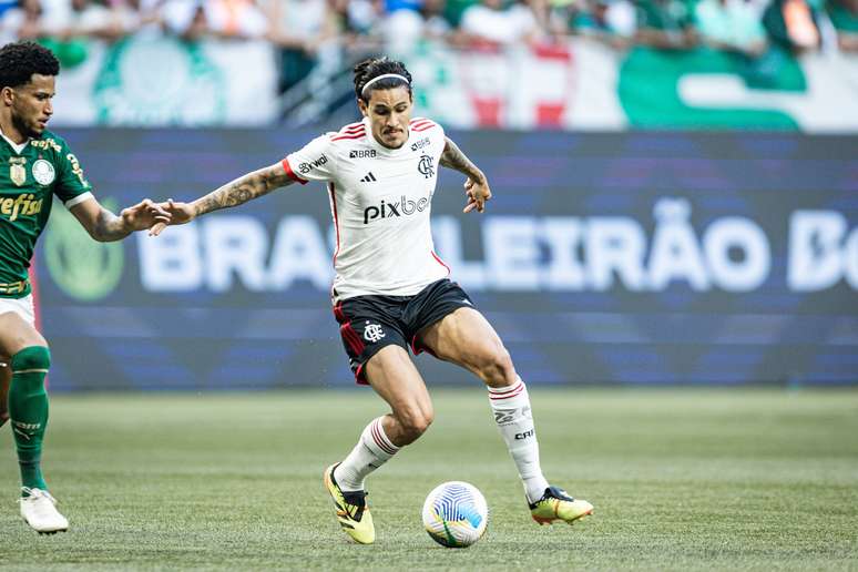 No último jogo entre Flamengo e Palmeiras no Allianz Parque, equipes empataram por 0 a 0, no Brasileirão