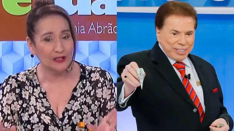 Sonia Abrão e Silvio Santos