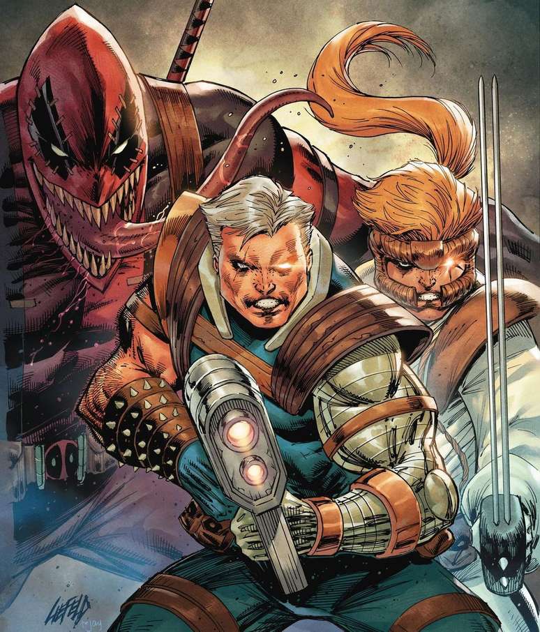 Liefeld tem feito novos trabalhos mais consistentes, e até mesmo ri de si mesmo ao comentar suas falhas (Imagem: Reprodução/Marvel Comics)