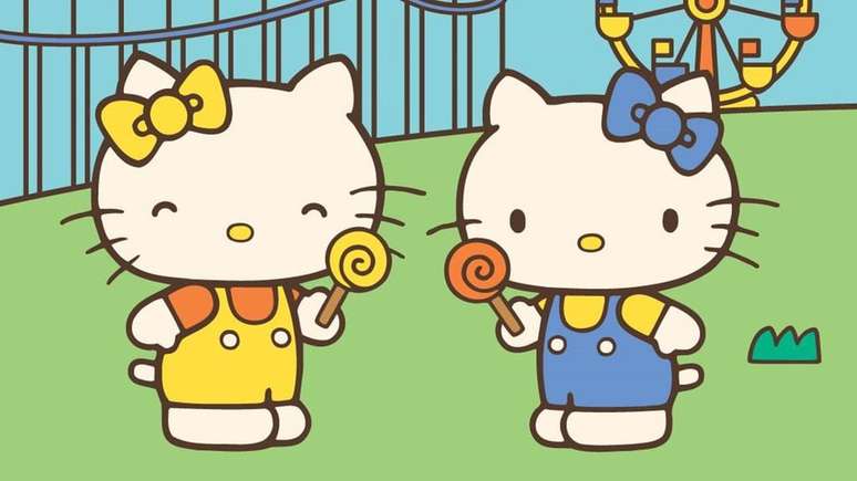 Hello Kitty e sua irmã gêmea Mimmy (Imagem: Divulgação/Sanrio)