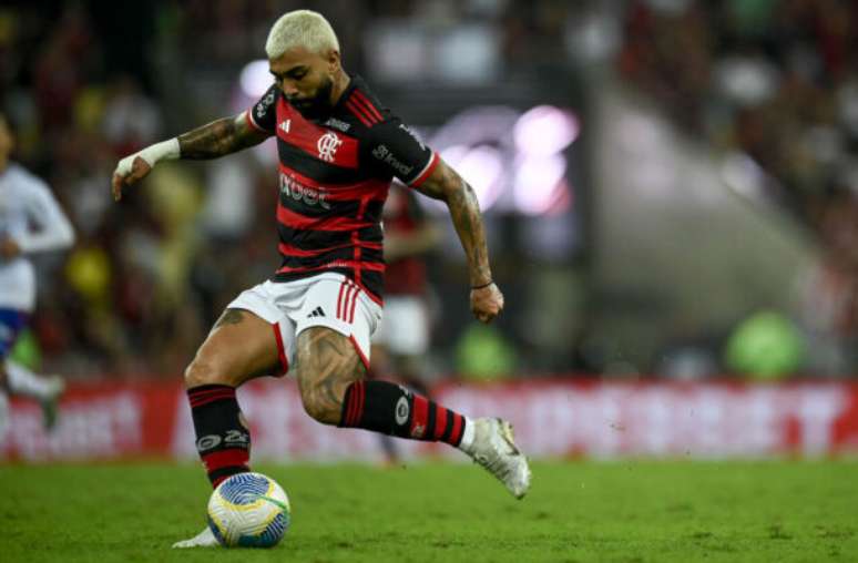 Gabigol, que pode estar vivendo seus últimos meses pelo Flamengo, decidiu a vitória rubro-negra contra o Criciúma neste sábado, em Brasília. Veja como o J10 avaliou os rubro-negro! - Foto: Marcelo Cortes/Flamengo