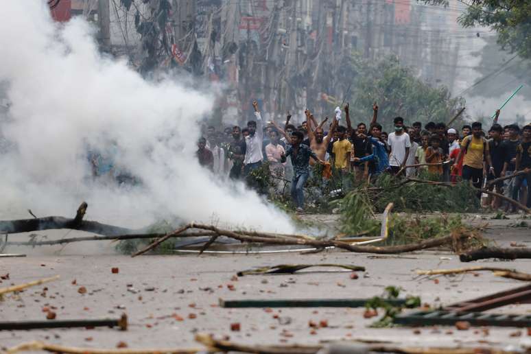 Bangladesh vê mais um dia de protestos -- imagem de 19/07/2024 