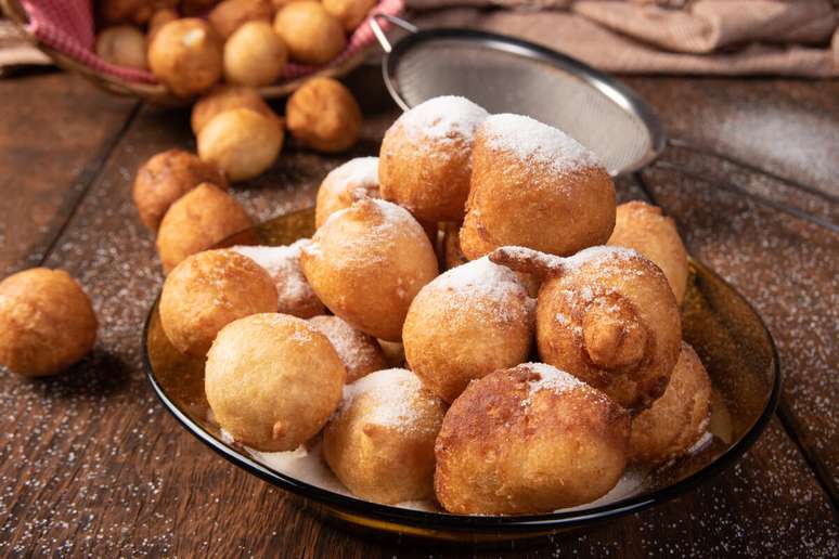 Bolinho de chuva de banana