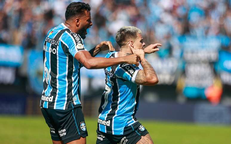 Soteldo e Reinaldo marcaram os gols do Grêmio na partida