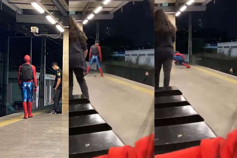 Homem-Aranha é agrido por usuário de metrô em Belo Horizonte