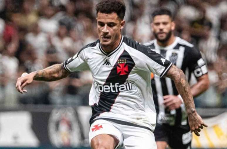 Phillipe Coutinho reestreou pelo Vasco contra o Atlético-MG, na Arena MRV –