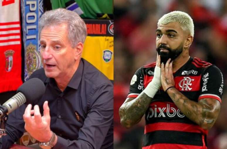 Rodolfo Landim e Gabigol –