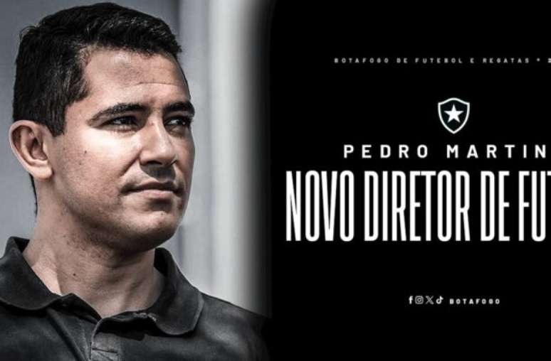 Pedro Martins é o novo Diretor Executivo de Futebol do Botafogo –