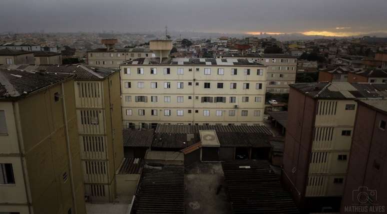 Vista da Cohab 1, em Itaquera, onde a família de Gabriel da Silva Santos foi morar depois da Vila Nhocuné.