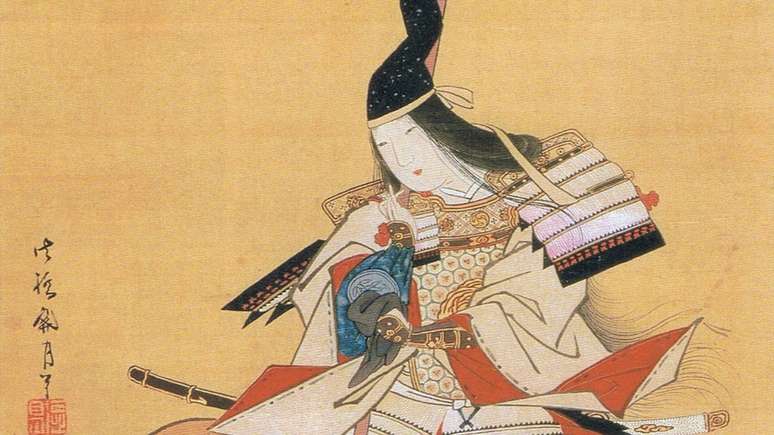 Tomoe era uma das raras onna-musha, mulheres que participavam ativamente das batalhas ofensivas