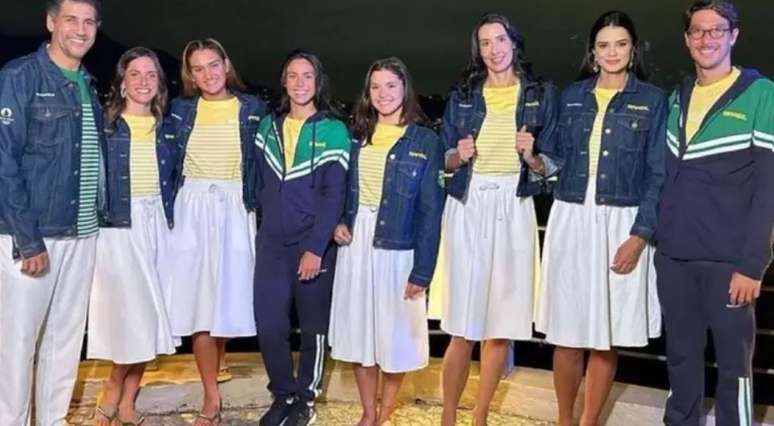 Uniforme do Time Brasil que vem sendo alvo de críticas nas redes sociais