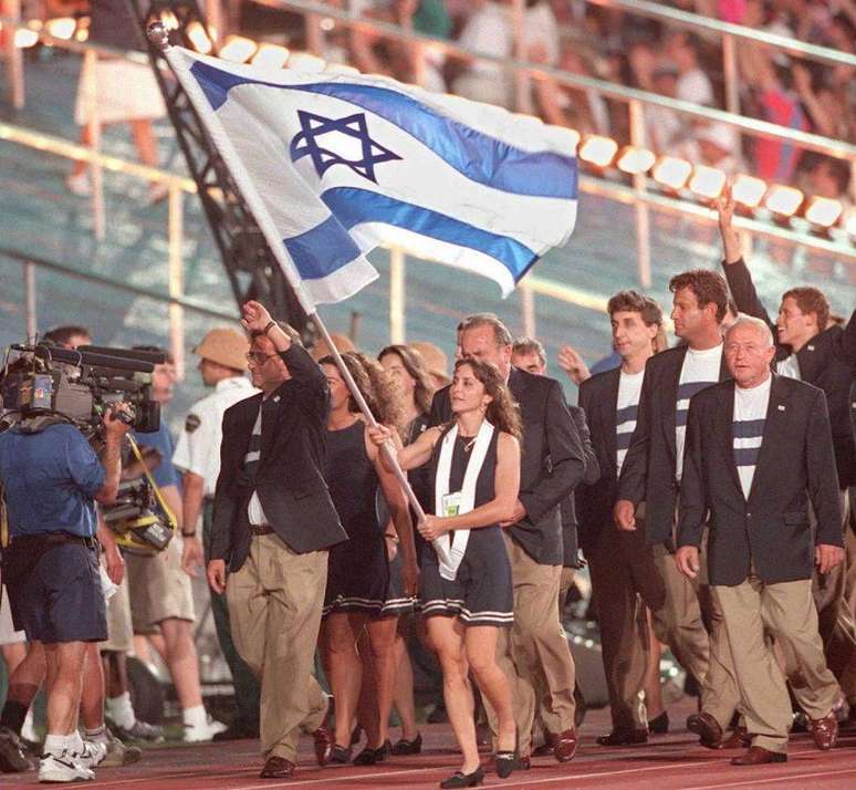 Desfile da delegação israelense em Atlanta 1996