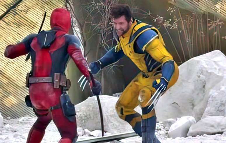 Deadpool e Wolverine caem na porrada diversas vezes (Imagem: Reprodução/Marvel Studios)