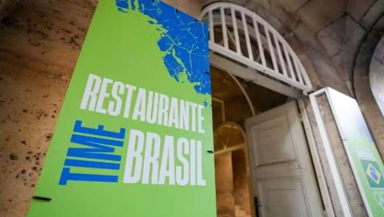 Restaurante na Vila Olímpica onde os brasileiros fazem as suas refeições