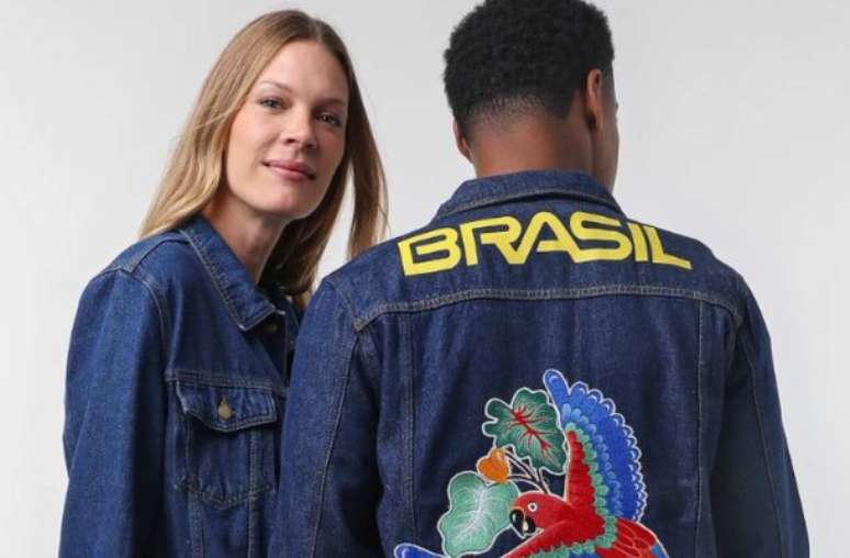 Blusa de moletom para os homens do Time Brasil na Olimpíada –