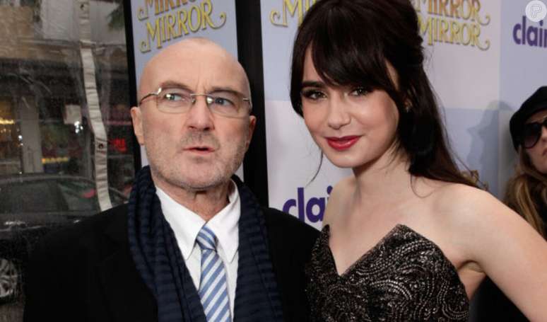 Entenda a relação polêmica entre Lily Collins e Phil Collins.