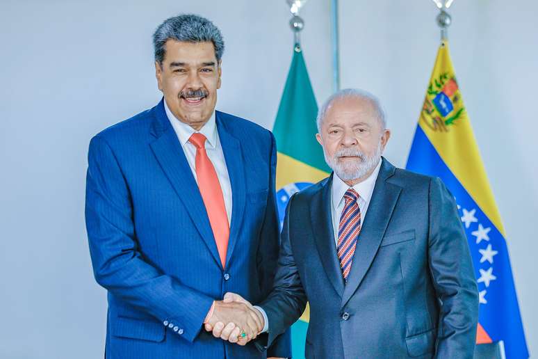 Maduro e Lula durante encontro no Palácio do Planalto, em maio de 2023.