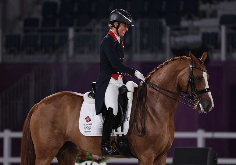 Charlotte Dujardin era o principal nome da equipe olímpica equestre do Reino Unido