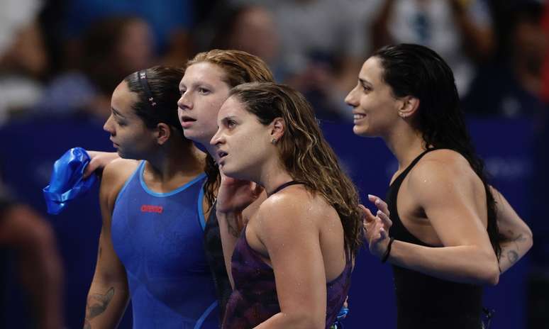 Equipe brasileira de revezamento feminino (Satiro Sodré/CBDA)