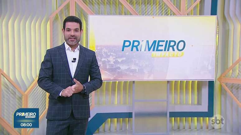 Darlisson Dutra no comando do Primeiro Impacto; telejornal do SBT é vice-líder com 1ª Edição 