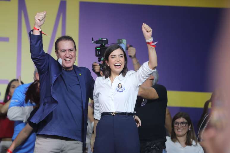 O PSB realizou convenção partidária para lançar a candidatura de Tabata Amaral à Prefeitura de São Paulo neste sábado, 27 de julho, no ginásio da escola de samba Rosas de Ouro. 