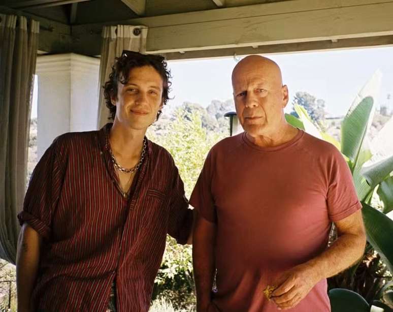 Bruce Willis com o genro