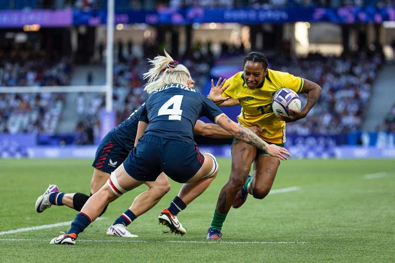 Brasil perde para os EUA na segunda rodada do rugby sevens nas Olimpíadas. Foto Bruno Ruan | Rugby Brasil