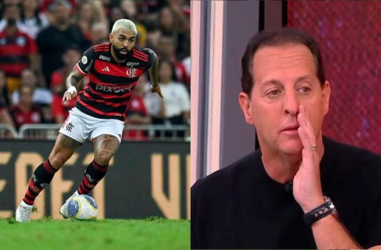 Jogador do Flamengo e o jornalista se estranharam no X logo após a reação do camisa 99 –