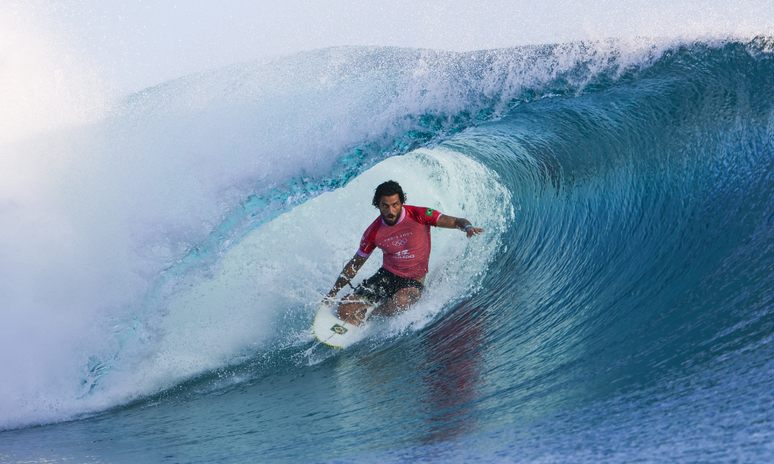 Filipe Toledo no surfe dos Jogos Olímpicos de Paris-2024