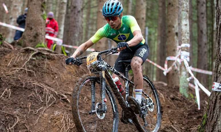 Ulan Galinski tem a melhor posição entre os brasileiros na Copa do Mundo de MTB